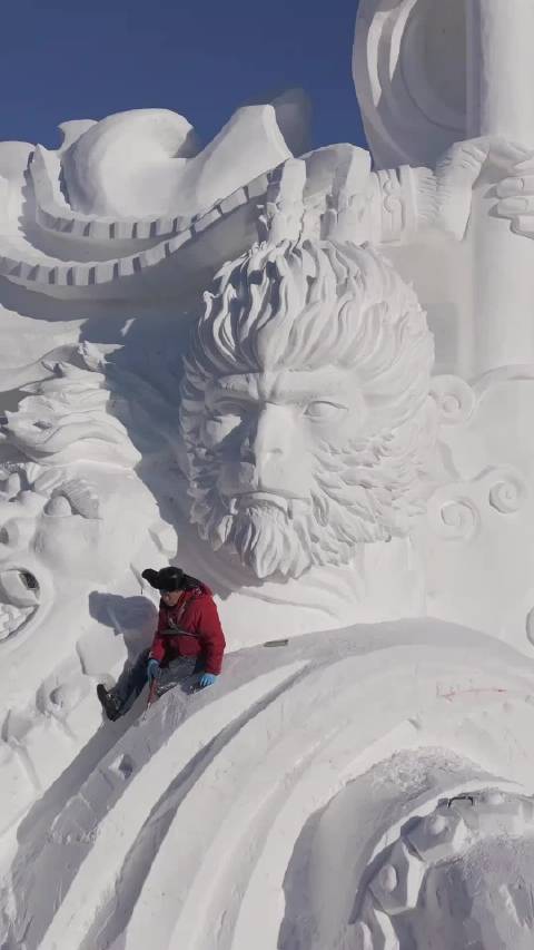 黑悟空雪雕修复进展探究