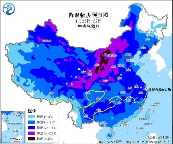 今年第一场大寒潮或波及全国，全民备战，共抗寒冬